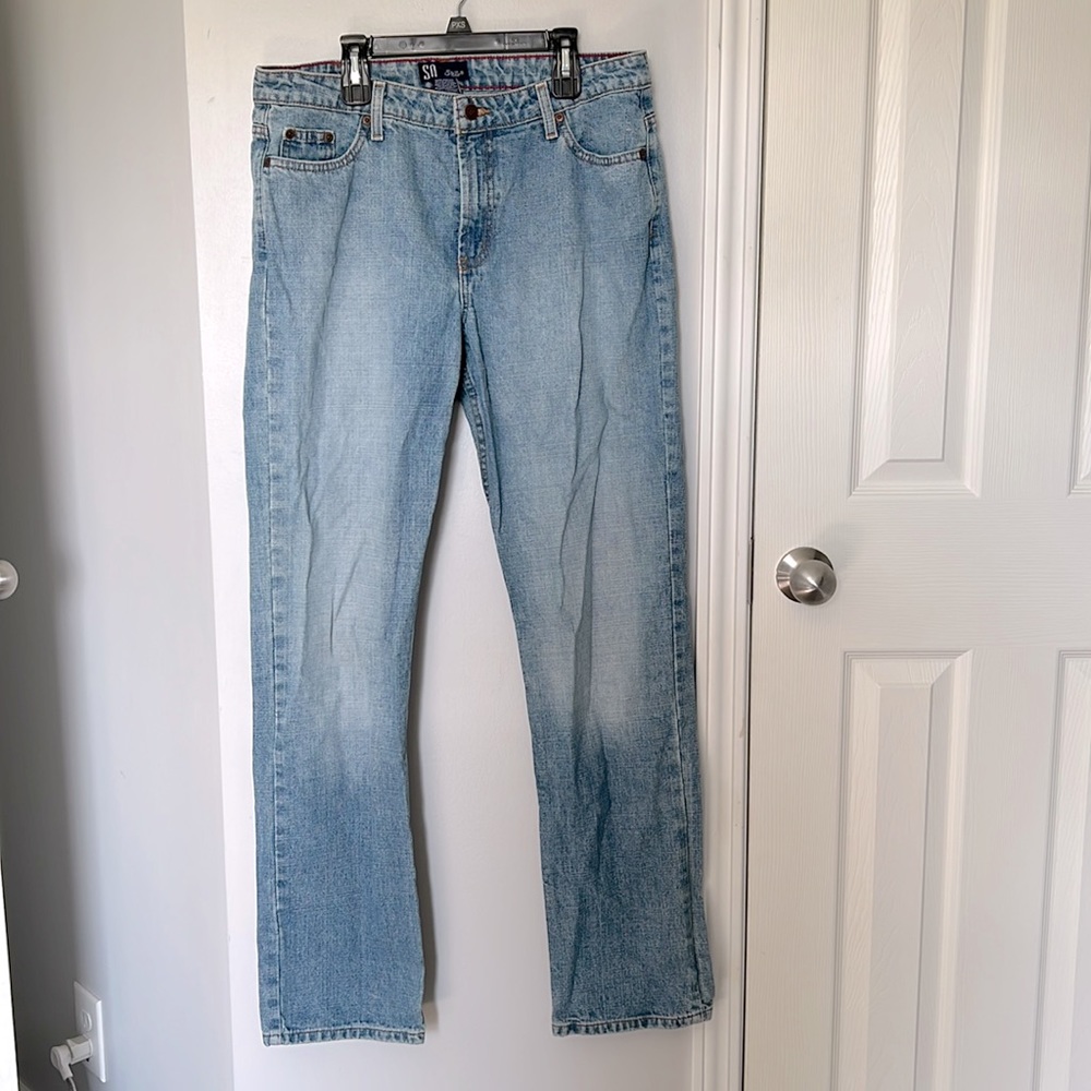 So GSJC Y2K Straight Leg Light-wash Jeans size Long 13